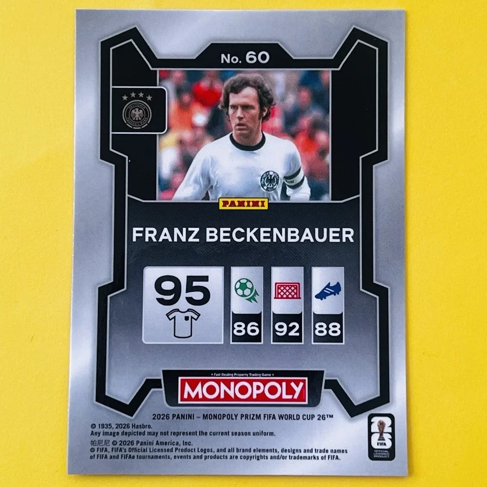 2026 Panini Prizm‎ Monopoly FIFA World Cup Franz Beckenbauer Germany #60